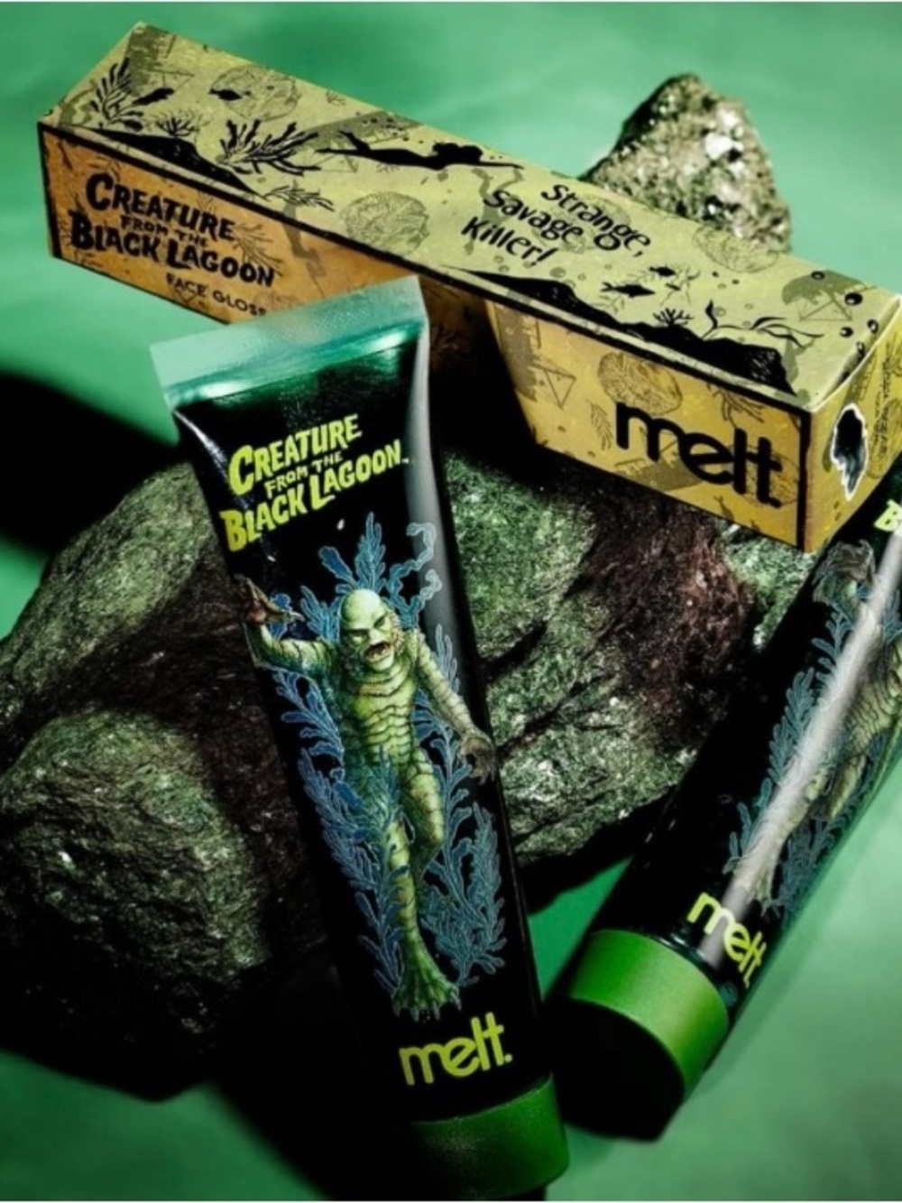 NWT-MELT COSMETICS-Creature From The Black Lagoon Green Face Gloss